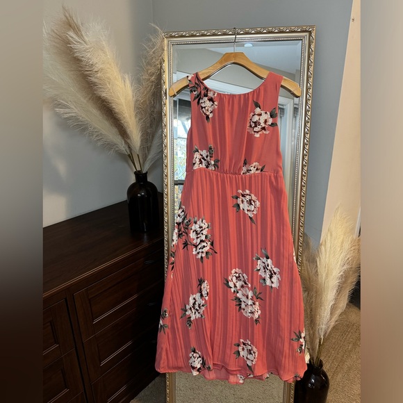 [NWT] CJ Banks Floral Pleated Maxi Dress Size 12P - Sleeveless, Flowy - Picture 1 of 10